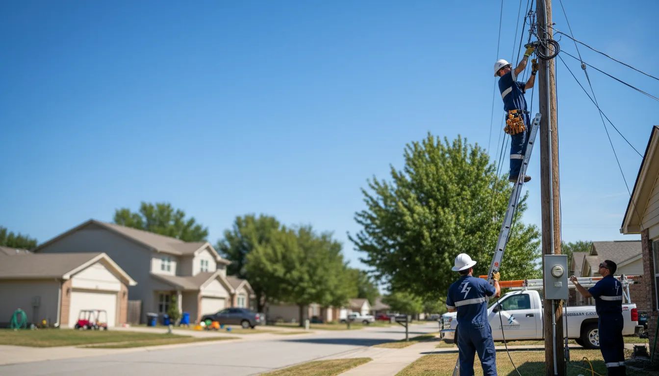 Residential electrician providing installation services in Belmont, CA